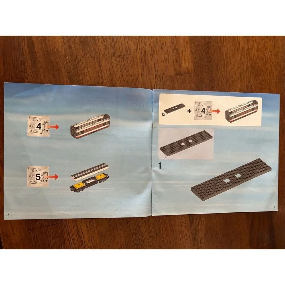 LEGO City #60051 High Speed Passenger Train Instruction Manual Only 2,3,&4 (6003 - Picture 10 of 14